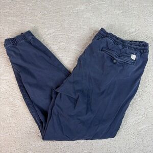 Men's Marine Layer XL Slim Straight Stretch Beach‎ Jogger Blue Elastic Waist